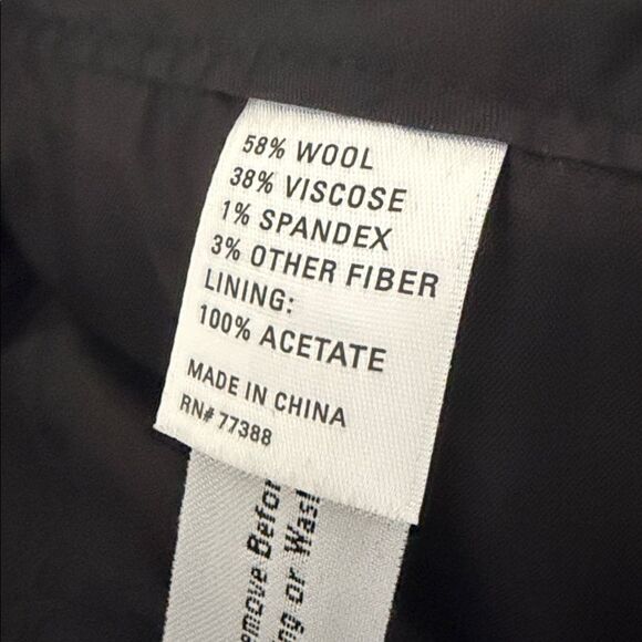 NWT. Madewell Buckley Tailors Black and White Herringbone Paperbag Pants - Picture 10 of 11